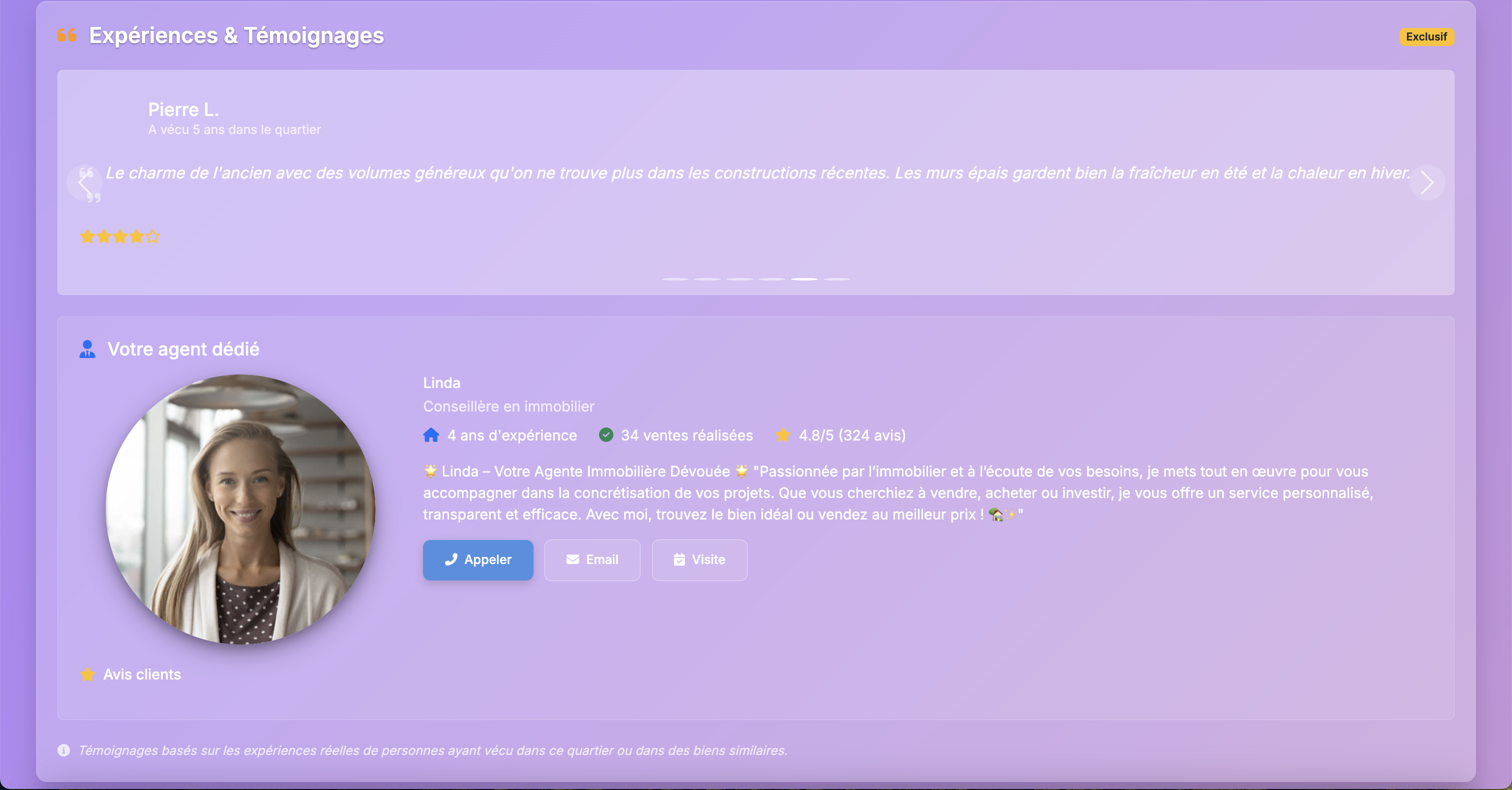 Profil de l'agent